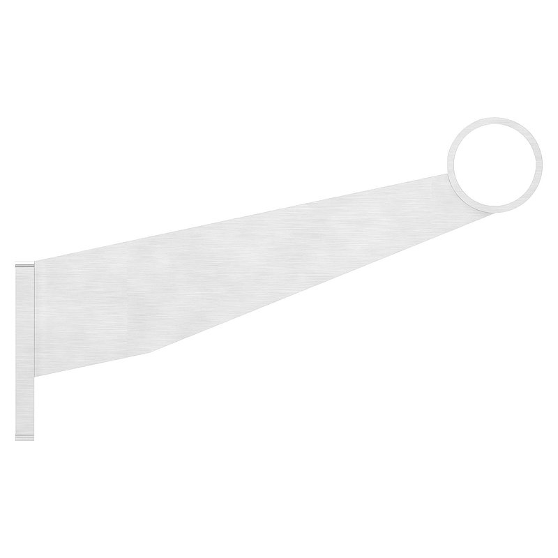 Footrail / handrail support, for tube 33.7mm, AISI304