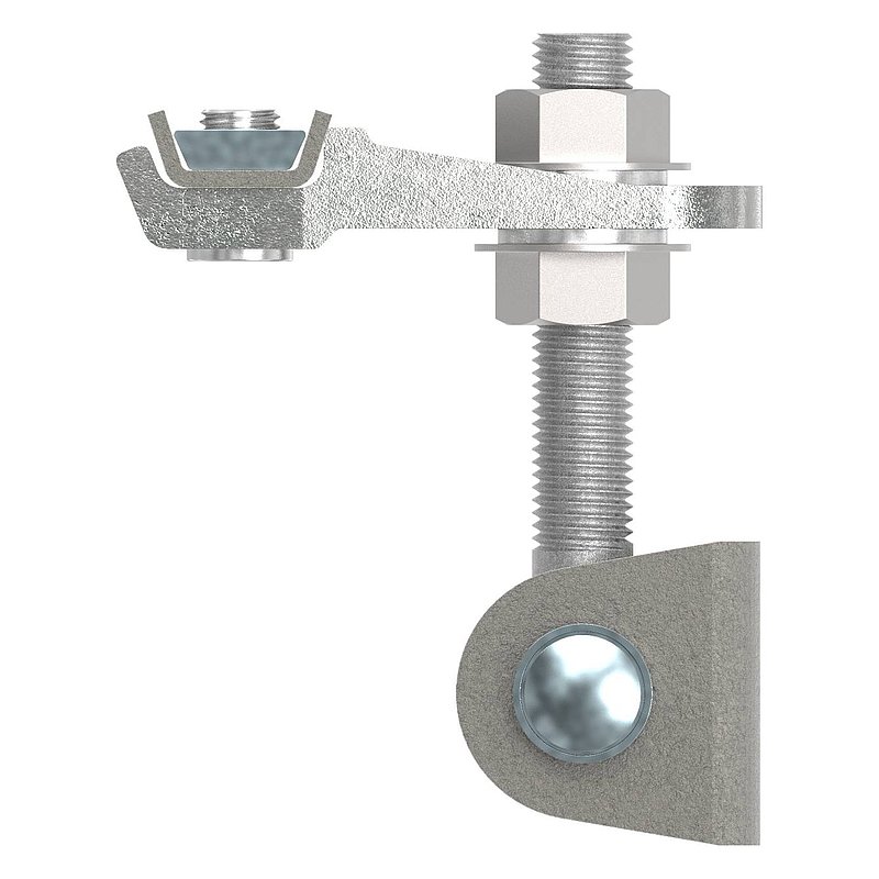 Door hinge M20, 4-way adjustable, 180°