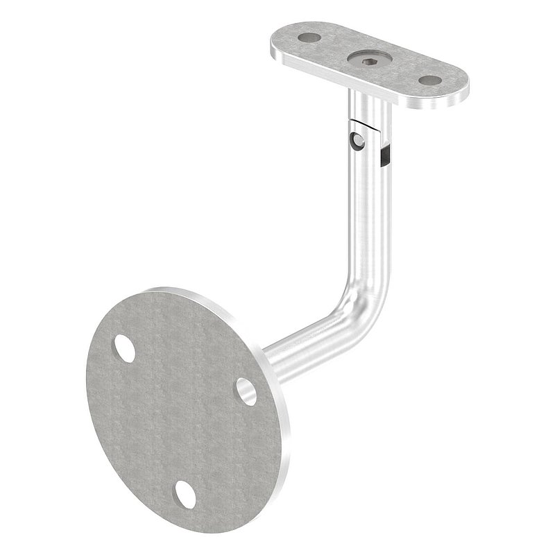 handrial holder with flat plate