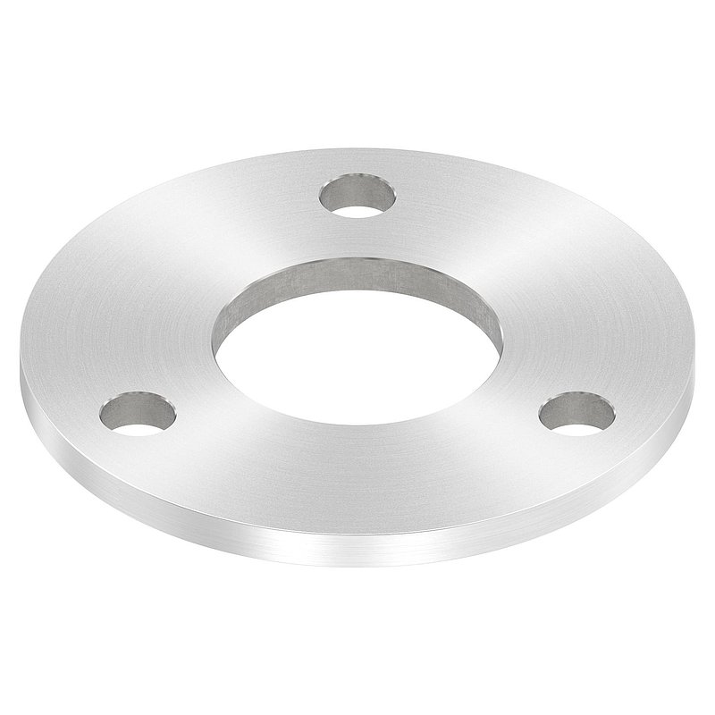 Ankerplatte Ø 100x6mm, mit Rundschliff, V2A