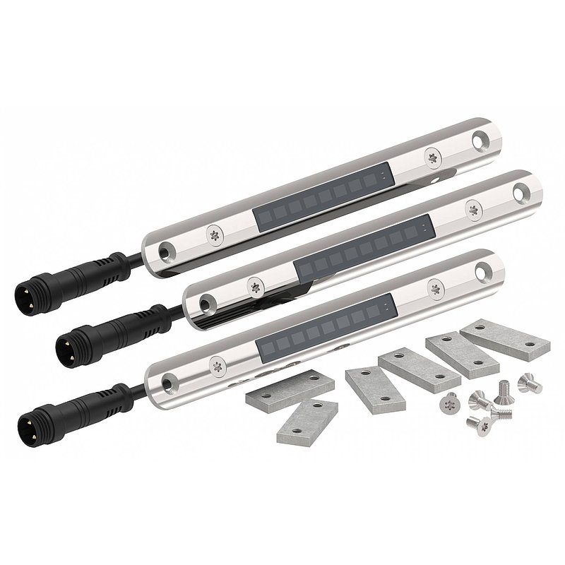 LED-Modul-Set für Rundrohre 42,4 - 48,3mm, 3000K