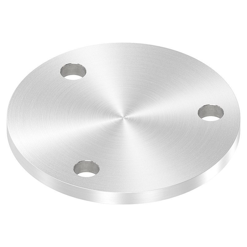 Ankerplatte Ø 120x8mm, mit Rundschliff, V2A