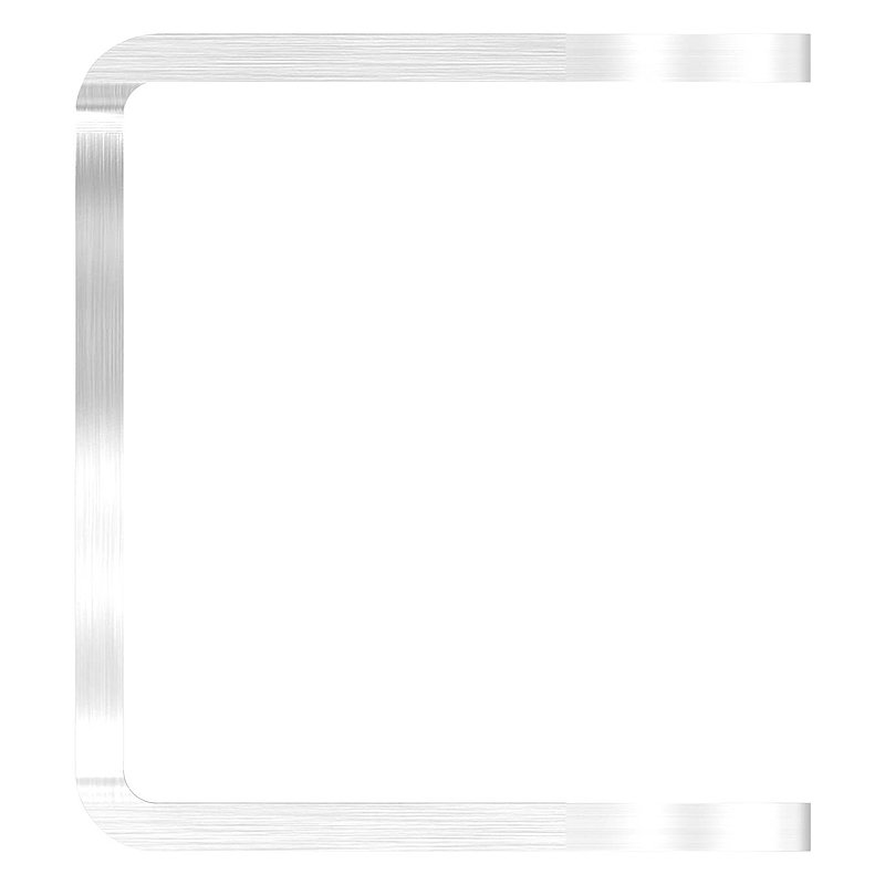 Wandbefestigung für Geländerpfosten 33,7mm, V2A