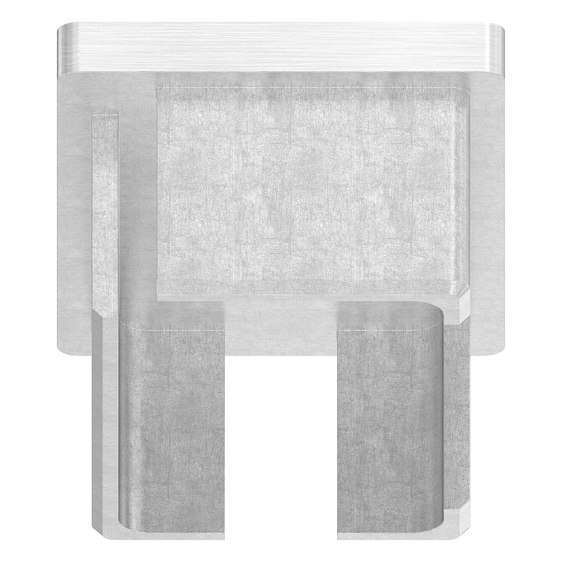 Einsteckkappe, für Rohr 60x40x3,0mm mit M8 Gewinde, V2A