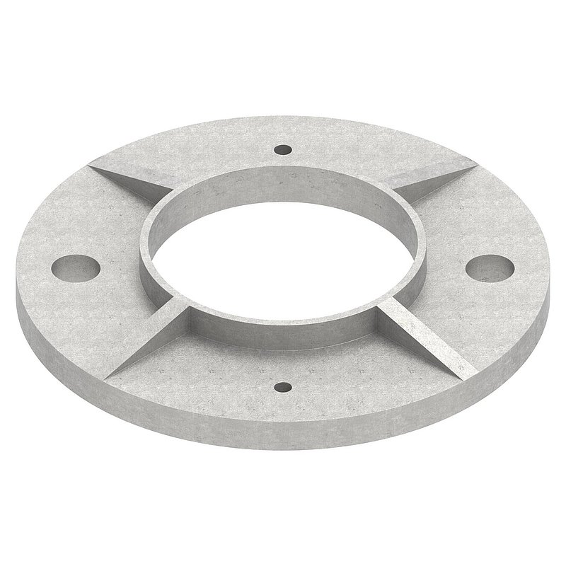 Ankerplatte, Ø 120x8mm, roh, V2A