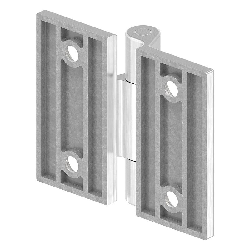 Hinge, suitable for door bolt for flat profiles, AISI316