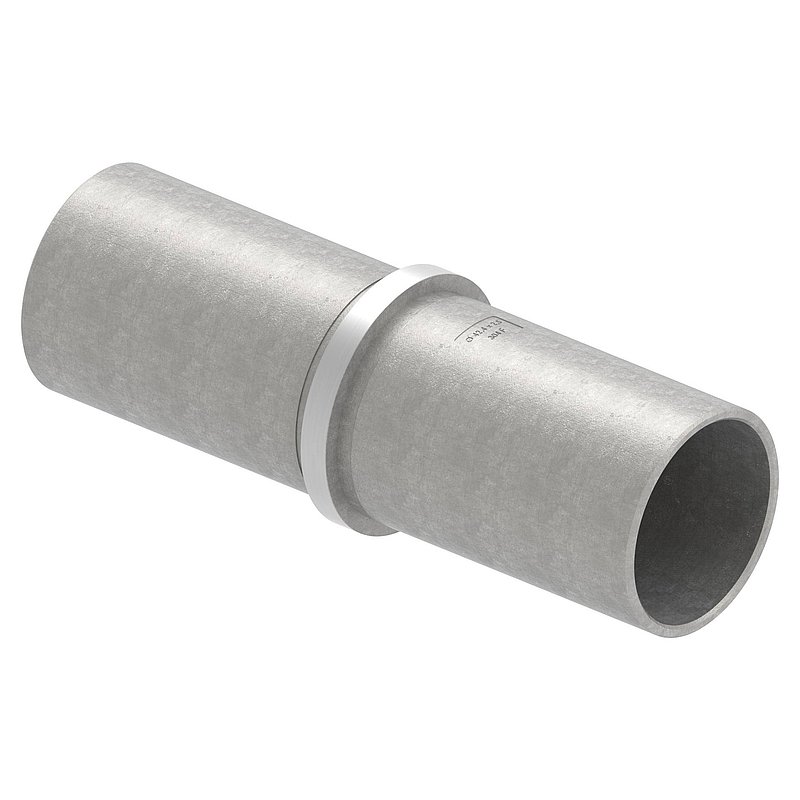 Verbindungsstück für Rohr 42,4x2,5mm, V2A