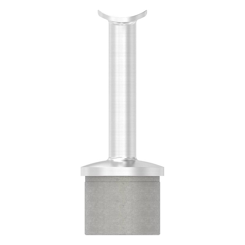 Rohrabschlussstopfen für Rohr 42,4x2,0mm, Handlaufanschlussplatte: 42,4mm, V4A