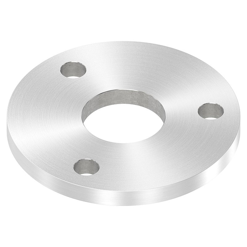 Ankerplatte Ø 120x10mm, mit Rundschliff, V2A