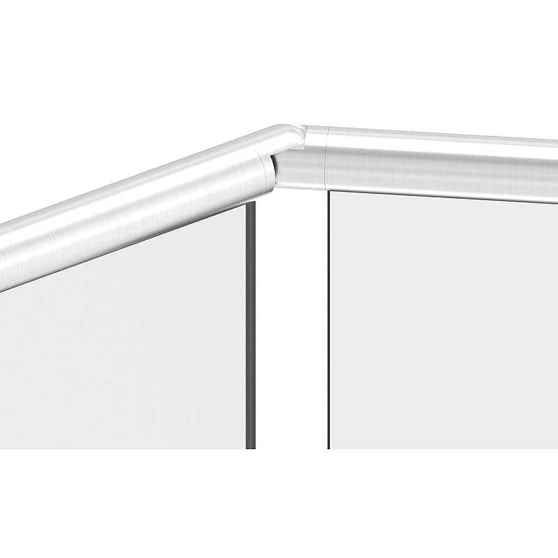 Flexible connector for grooved tube 42.4 mm, AISI316