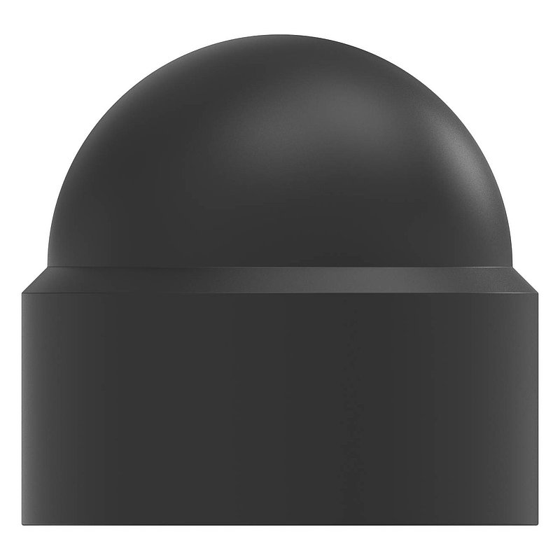 hexagonal protection cap for M10, black
