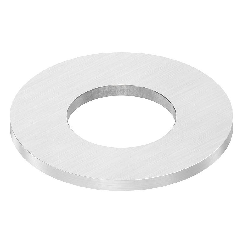 Anchor plate Ø 100x6mm, with longitudinal grinding, AISI304