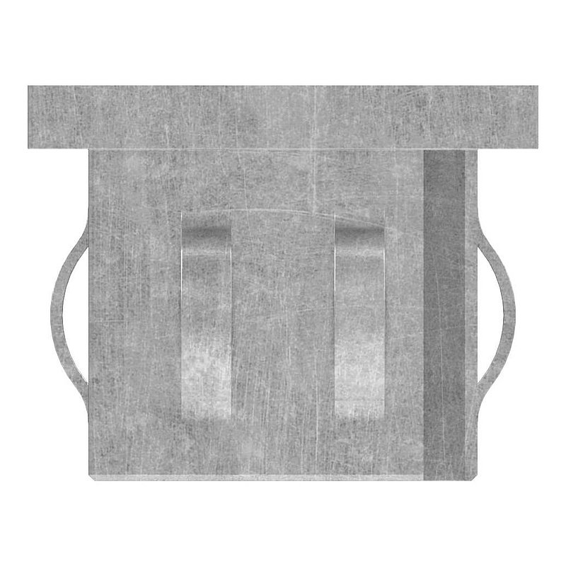 Stahleinschlagkappe, für Quadratrohr 40x40mm