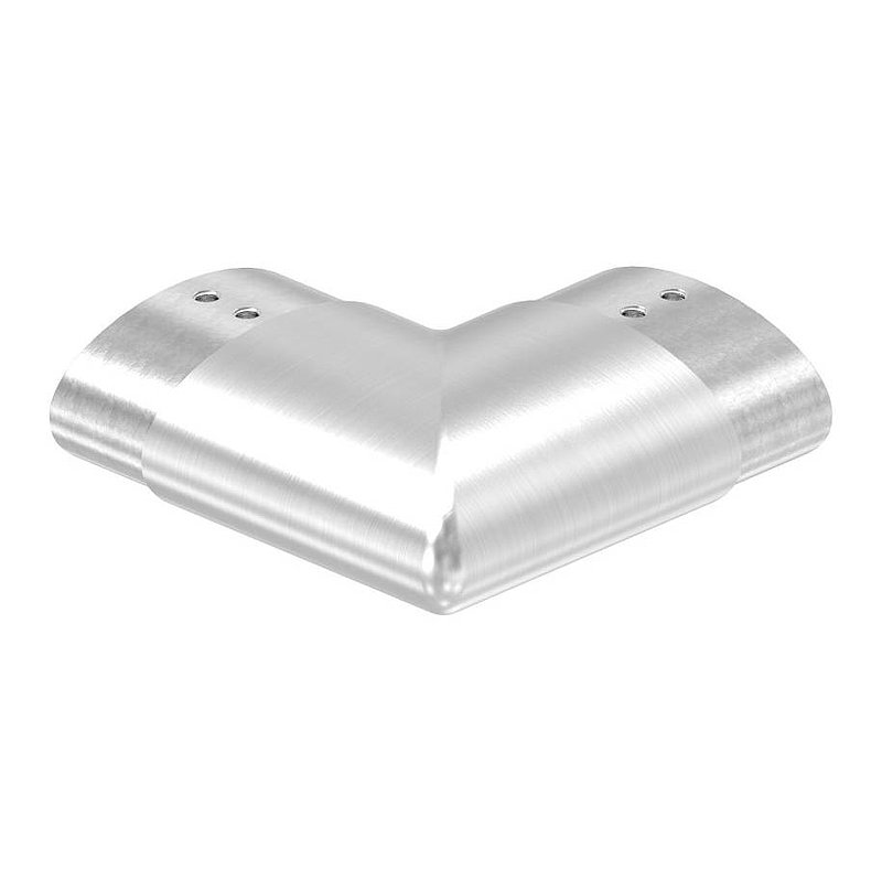 Verbinder 90° für Ovalnutrohr 80x40mm, V2A
