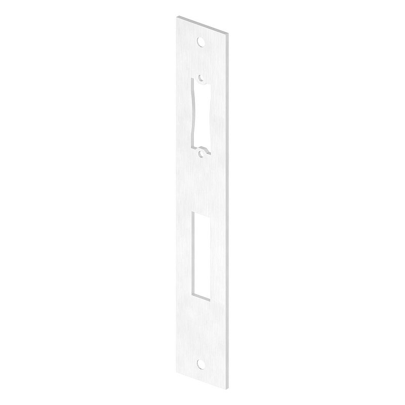 Edelstahlschließblech 242x40x3,0mm, für Abstand 92mm, V2A (1.4301)