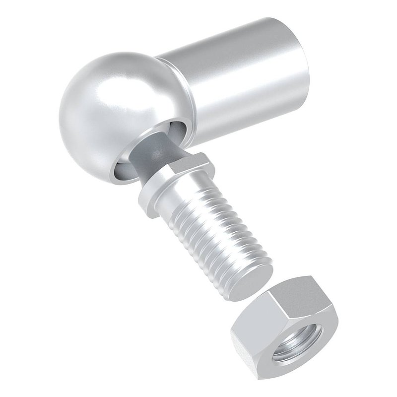 lifting door hinge M14 x 2 with right-hand thread, galvanized