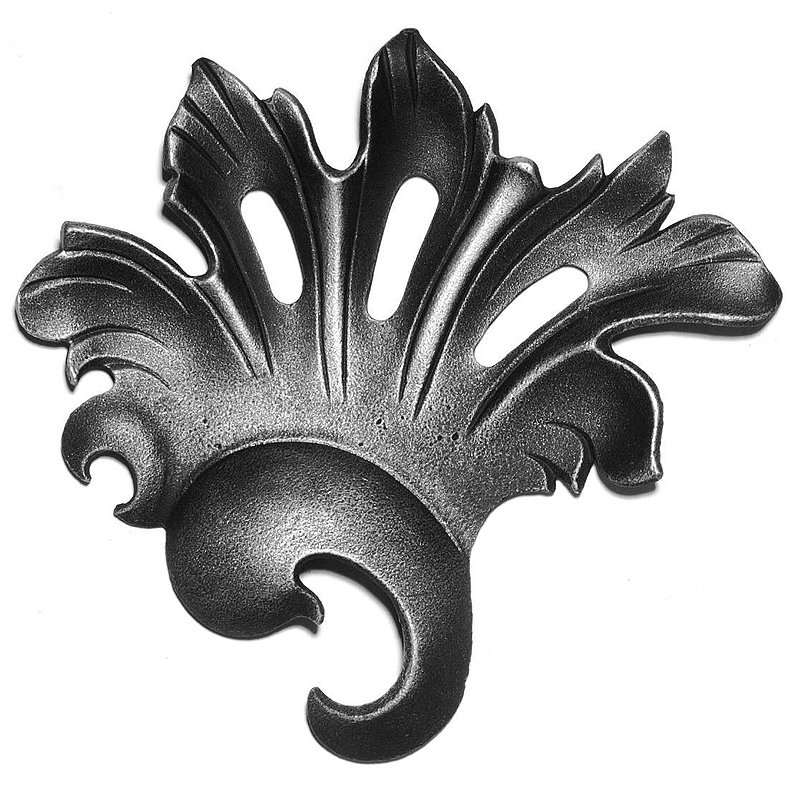 Zierrosette, 155x140x20mm, rechts
