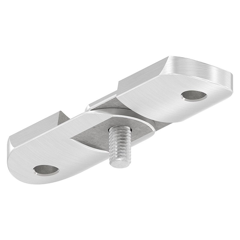 adjustable handrail connection plate, 42.4 mm, AISI316