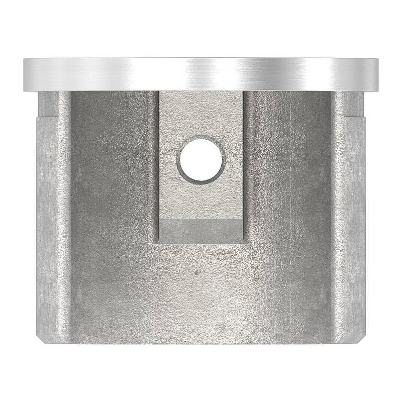 Embout, plat, pour tube à fond de gorge Ø 42,4mm, V2A
