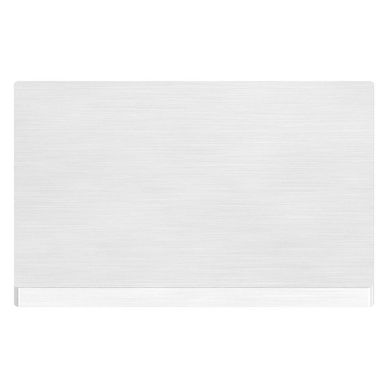 Ankerplatte, 120x120x8mm, mit Längsschliff, V2A