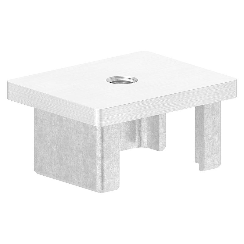 Einsteckkappe, für Rohr 50x40x3,0mm, V2A