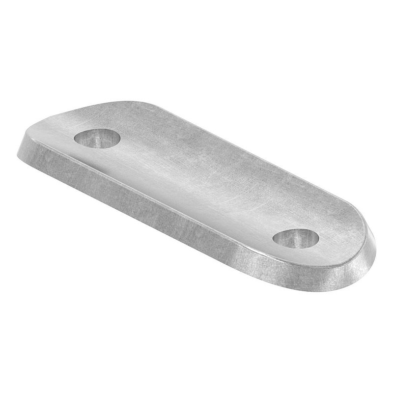 Handlaufanschlussplatte S235JR, Rohranschluss Ø 42,4mm