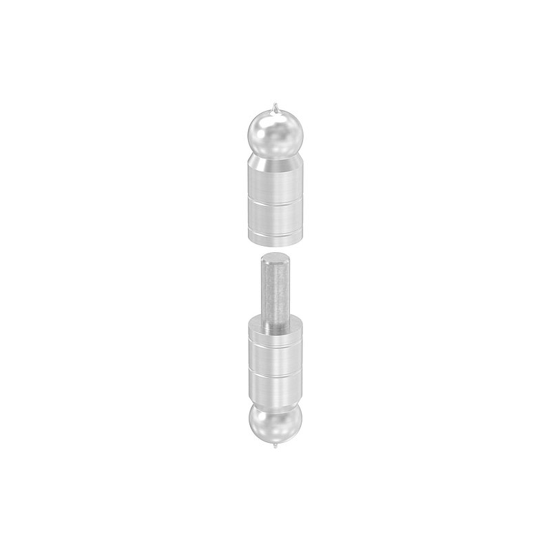 Anschweißband mit festem Stift glatt, 30mm, V2A