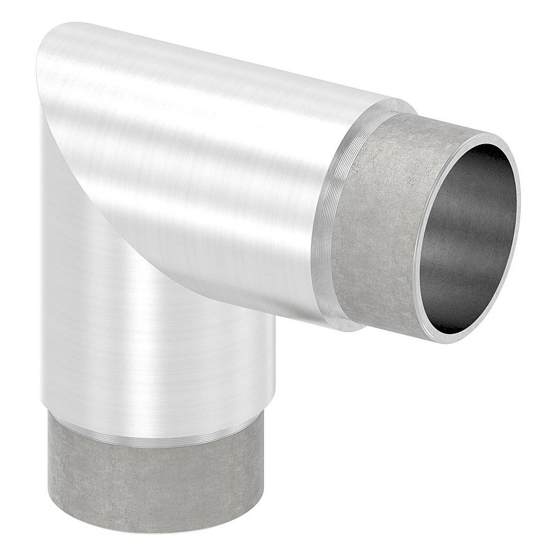 Eckstück 90°, für Rohr 42,4x2,0mm, V2A