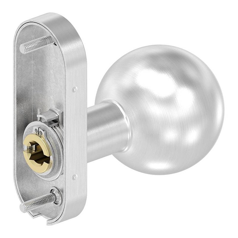 Bouton de porte, Ø 50mm, pivotant, V2A