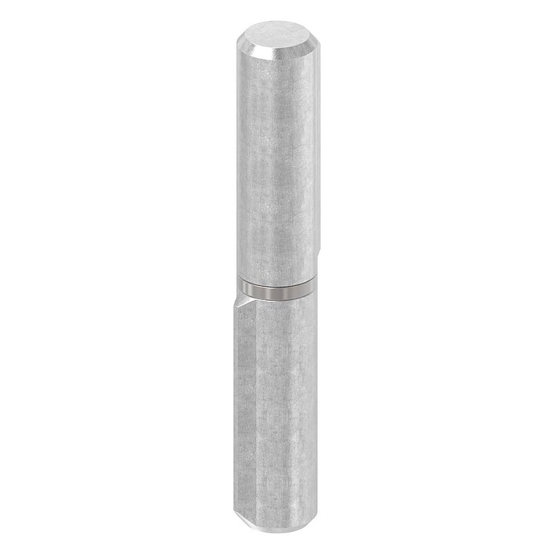 Anschweißband, L: 80mm, mit festem Stift, V2A
