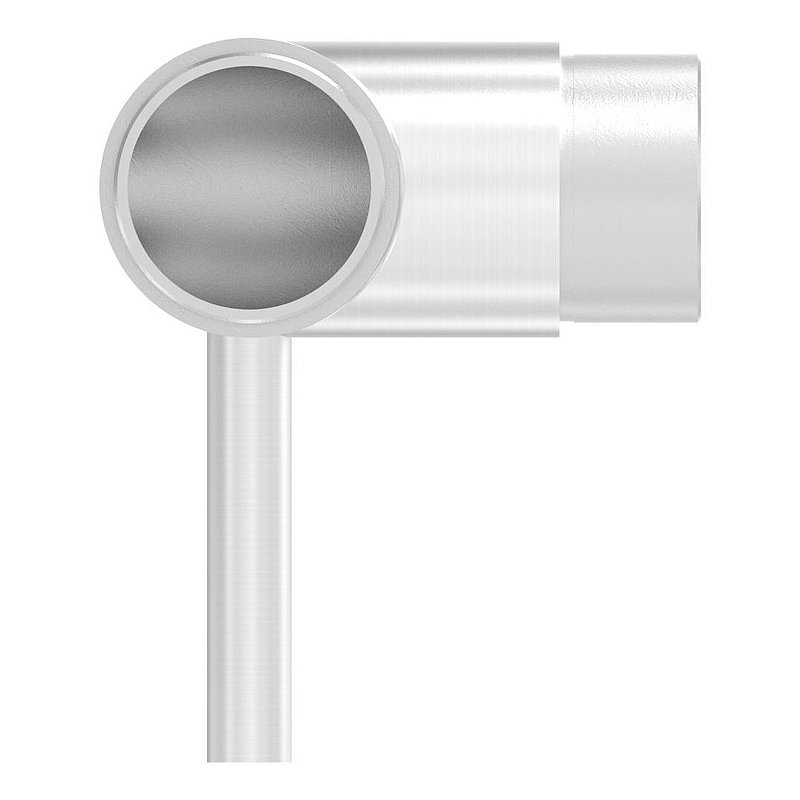 Steckecke mit Stift für Rohr 42,4x2,0mm, V2A