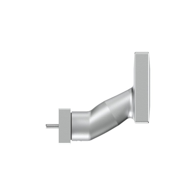 Bouton de porte rectangulaire, coudé, pivotant