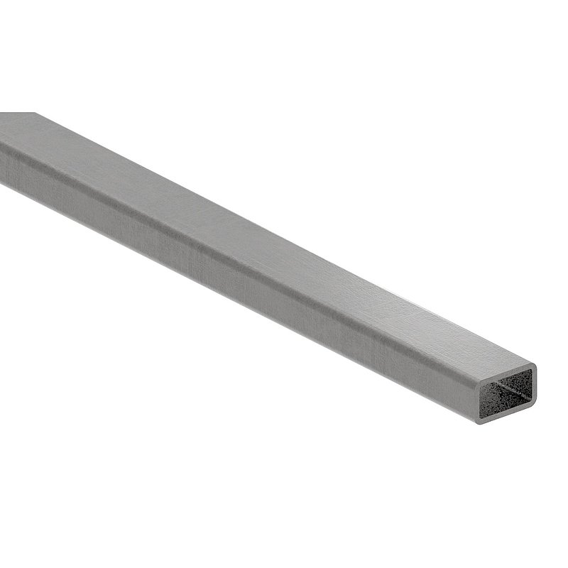 Rechteckrohr S235JR, 25x15x2mm, L: 6000mm