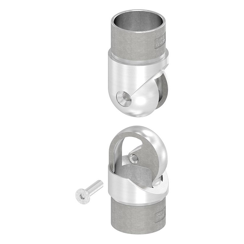 Gelenkstück hohl für Kabel, für Rohr 42,4x2,0mm, V4A