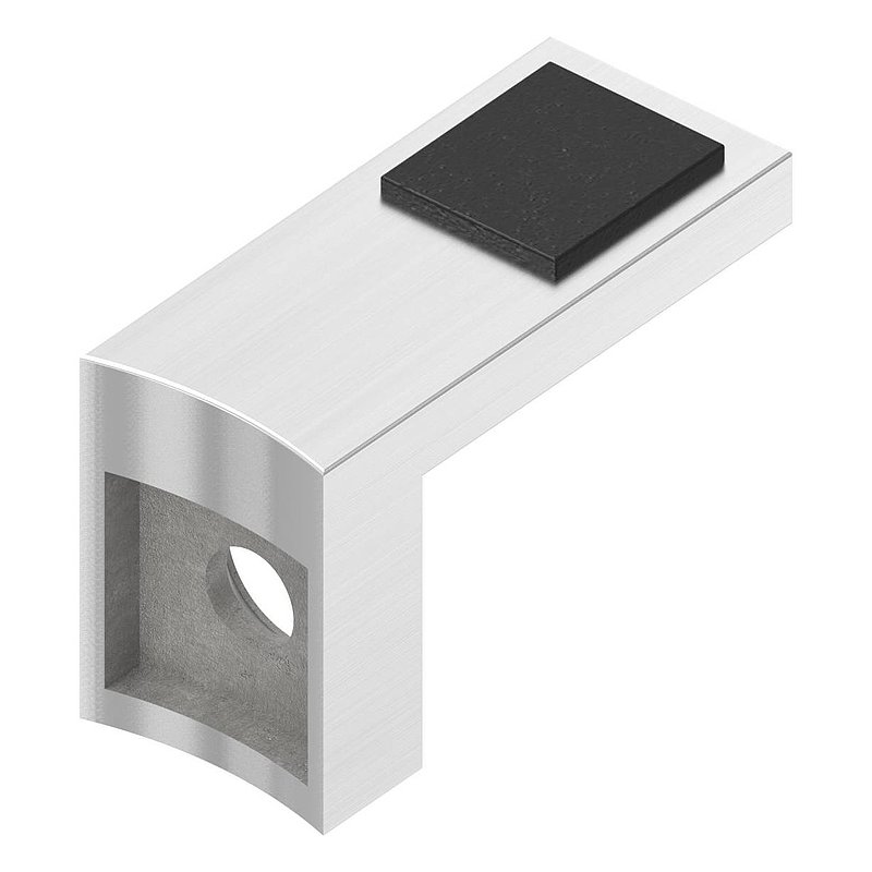 Halteboden mit Anschluss 60,3mm, V2A