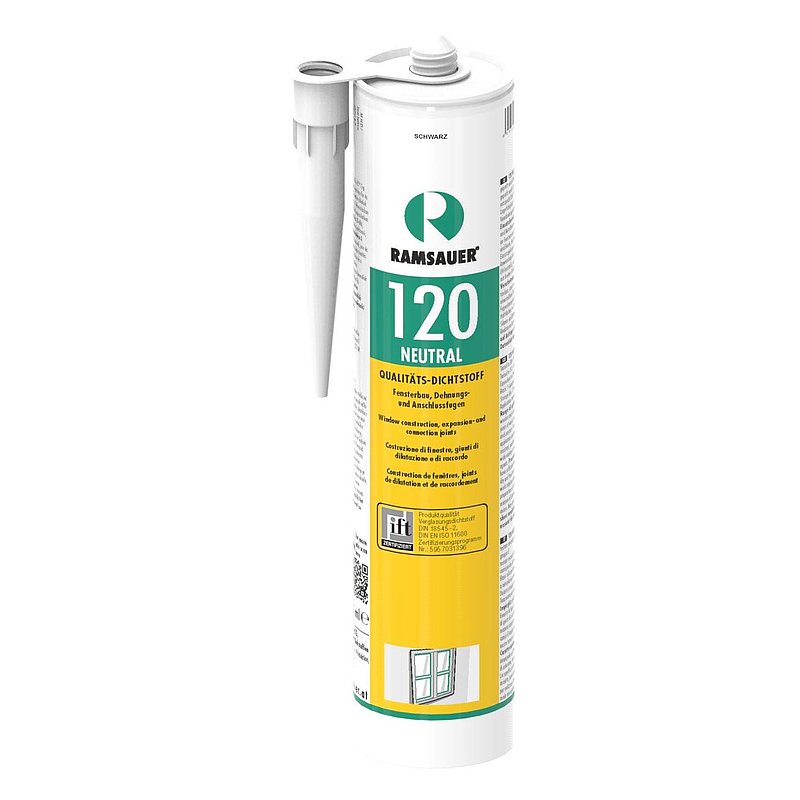 Neutraler Silikondichtstoff schwarz, 310ml Kartusche