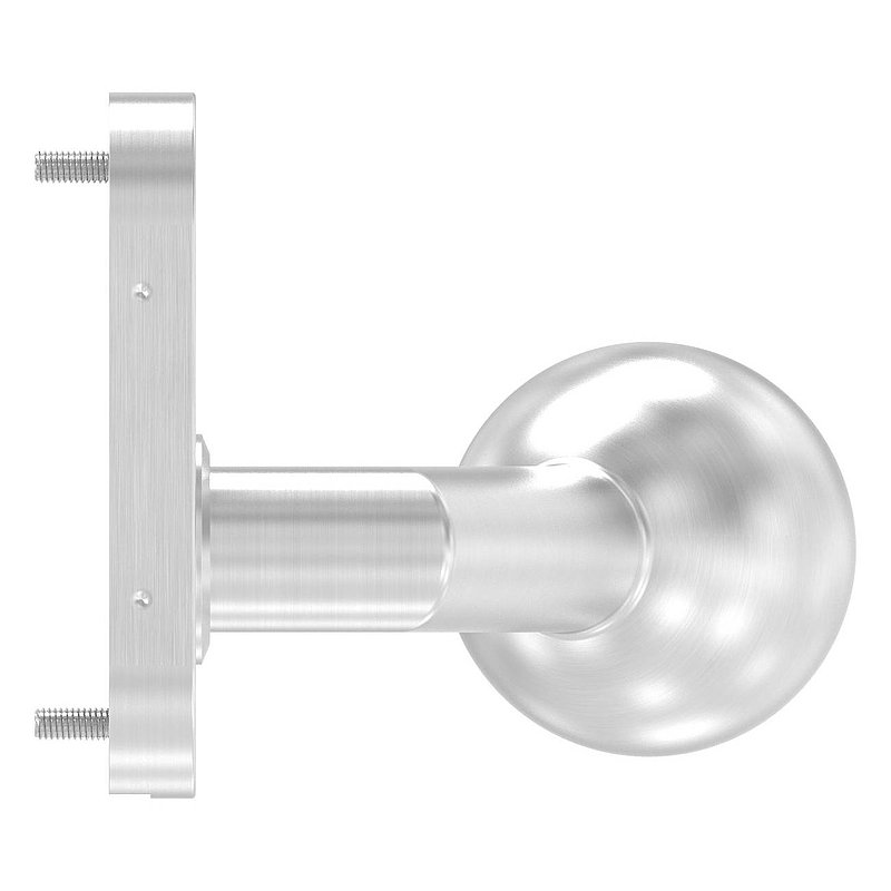 Bouton de porte, Ø 50mm, fixe, V2A
