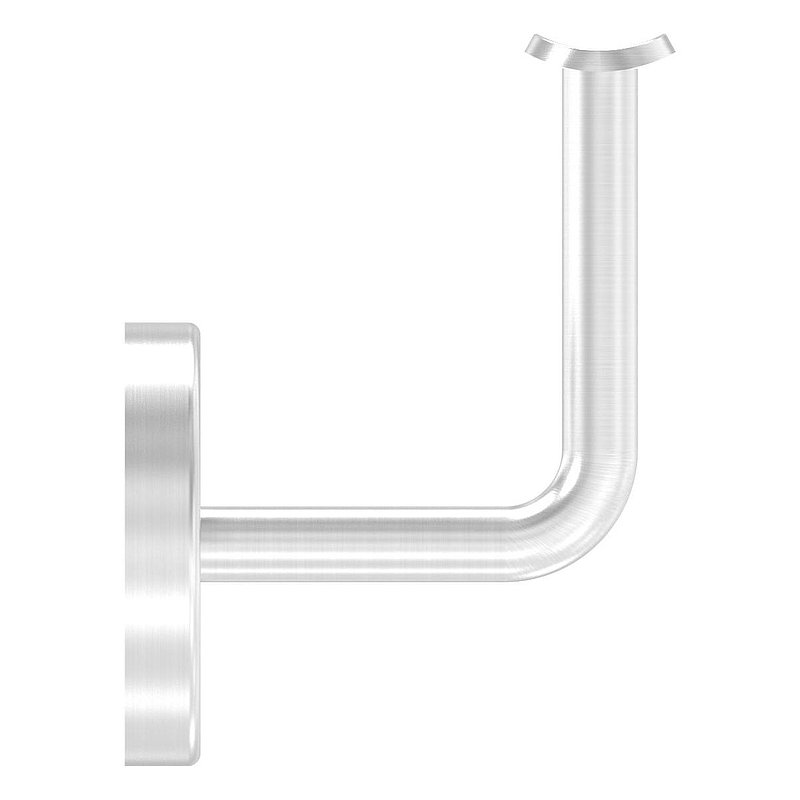 Handlaufhalter mit Handlaufanschlussplatte und Abdeckrosette (Ronde und Bügel verschweißt), V2A
