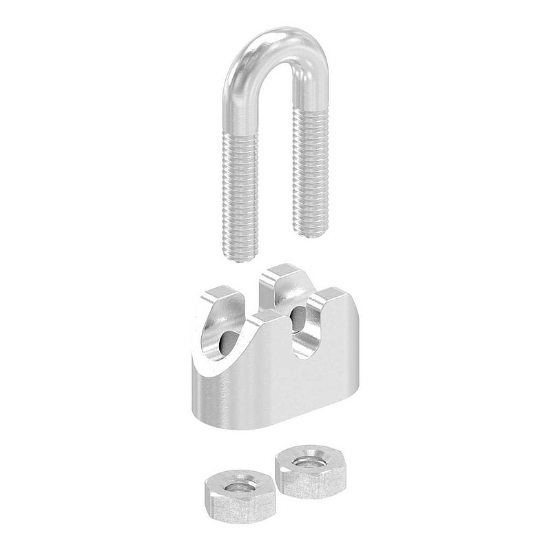 wire cable clamps for rope 2mm, with M4 thread, AISI316