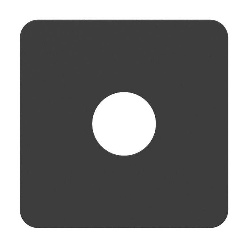 Plaquette de recouvrement pour support de tôle Ø 25mm