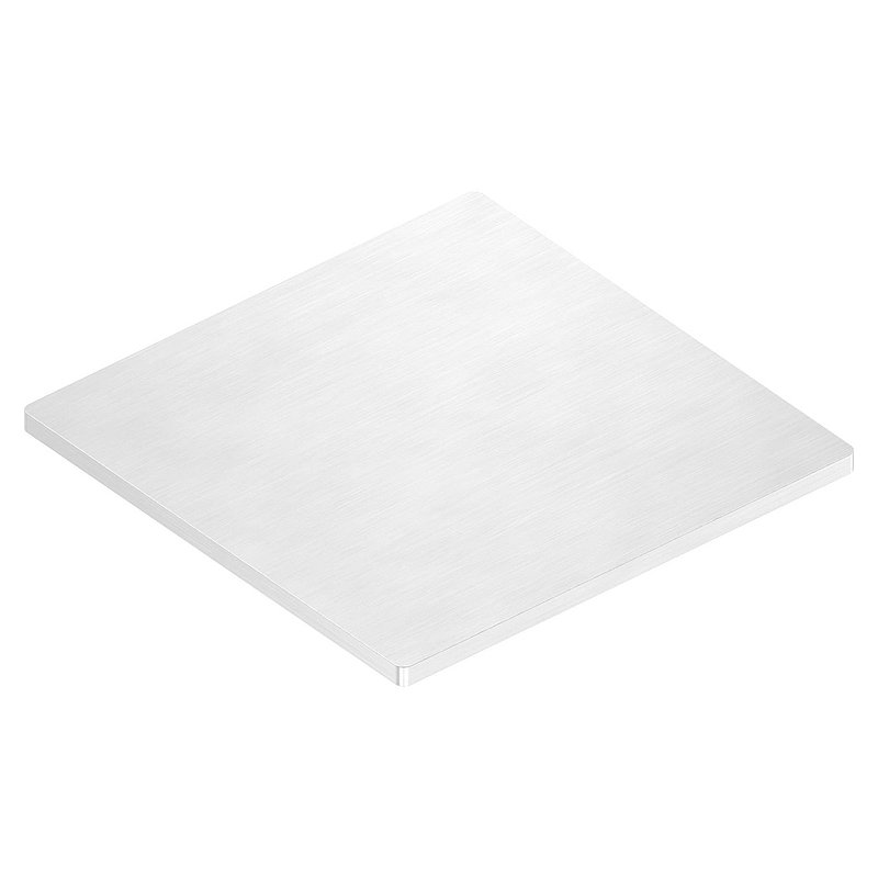 Ankerplatte, 100x100x4mm, mit Längsschliff, V2A