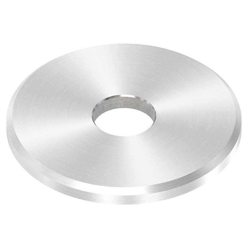 Beilagscheibe 40x3mm mit Fase, Bohrung 10,5mm, V2A