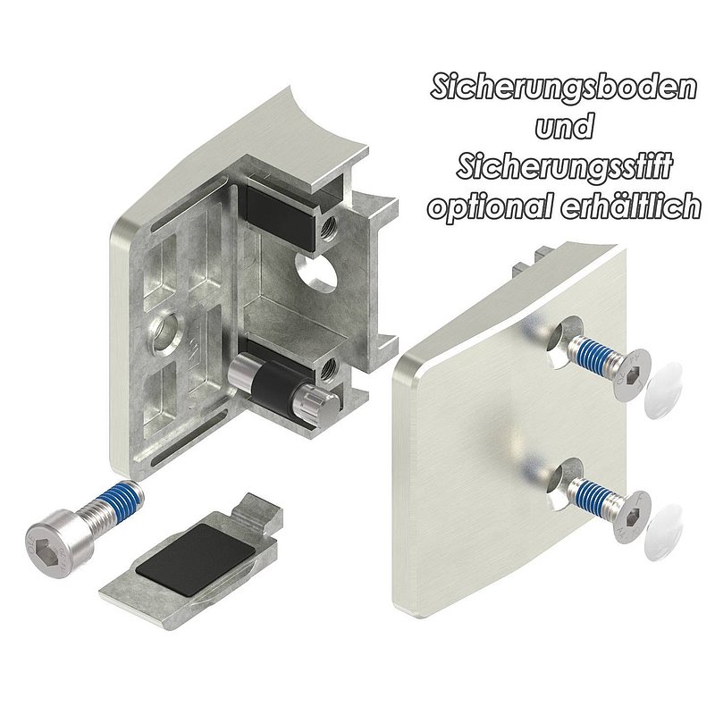 Glass clamp Mod. 35, connection: 48.3mm, VA effect