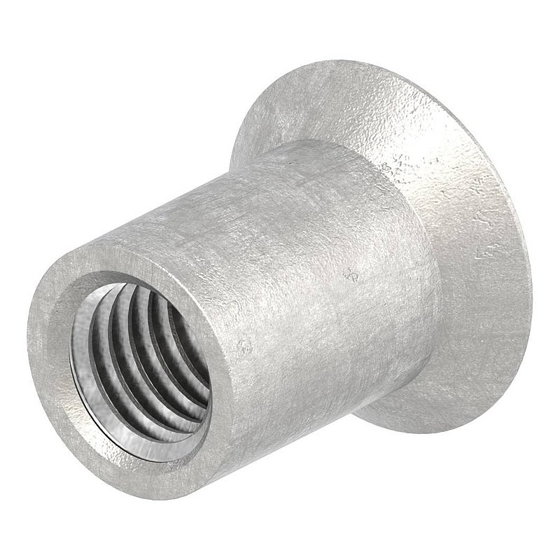 Écrou à douille à tête fraisée et 6 pans creux, M8x16, V2A