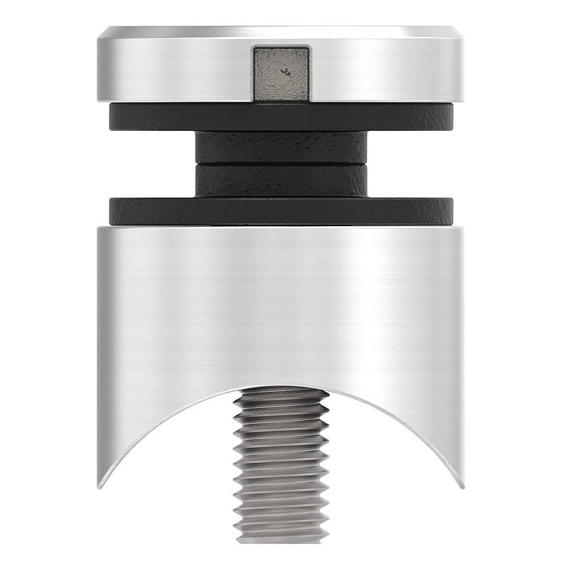 Glass point holder 30mm, connection: 33.7mm, AISI304