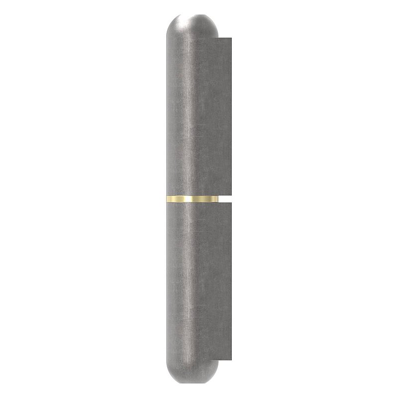 Anschweißband mit Messingring und -stift, Länge: 140mm