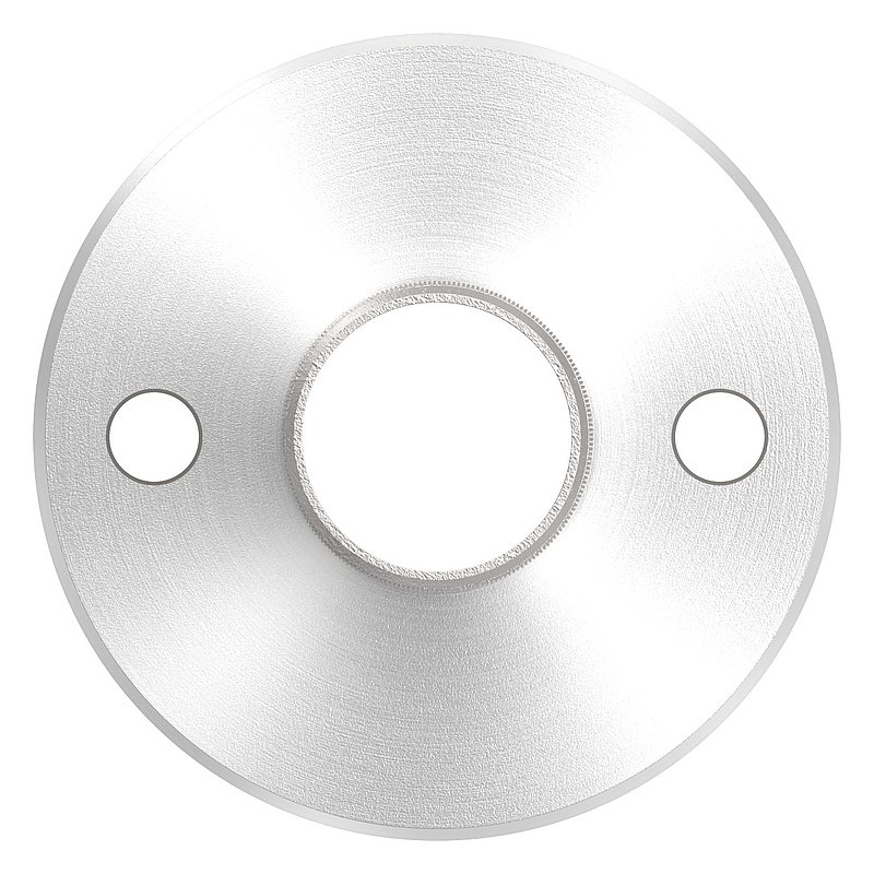 Wand- und Bodenanker mit Rändelung, für Rohr 42,4x2,0mm, V4A