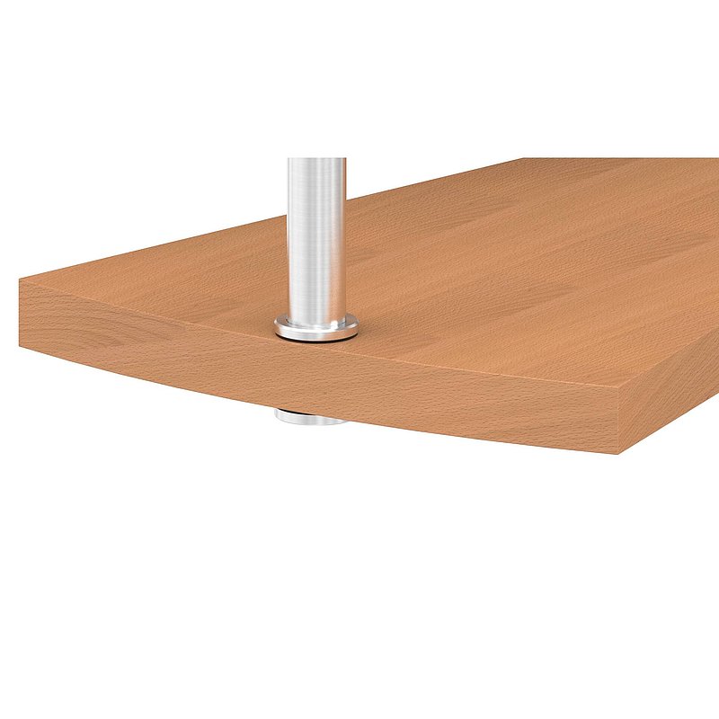 Einschweißgewinde mit M12 Gewinde für Rohr 42,4 x 2,0mm, V2A