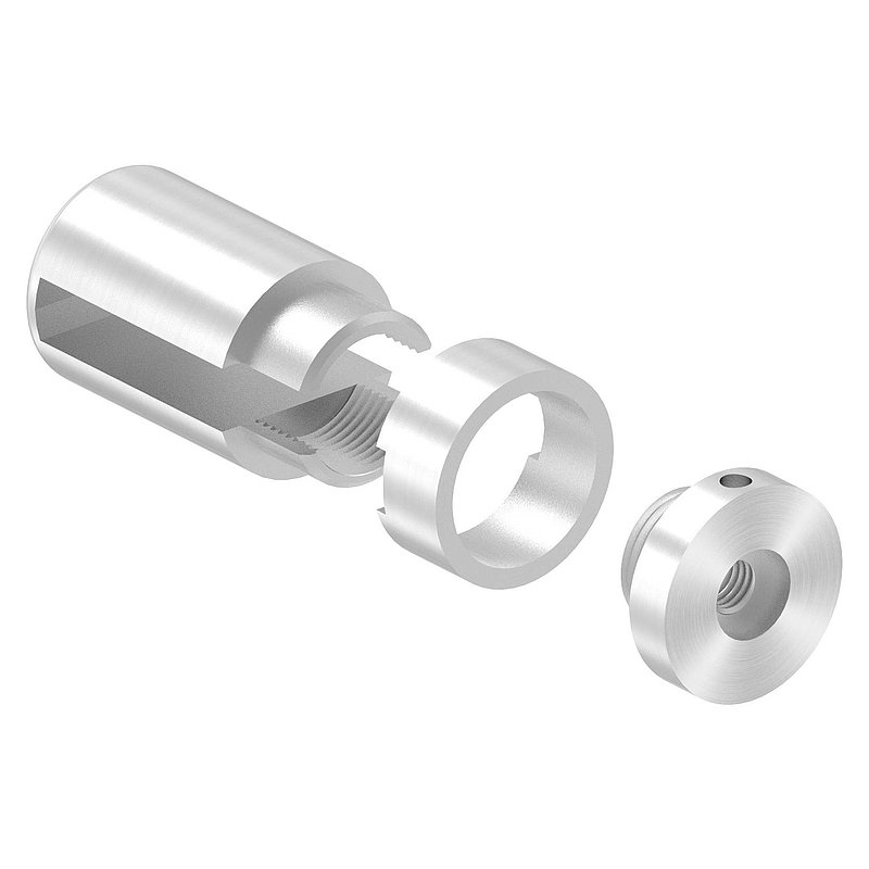 Brenk Grundhalter für Flachstäbe 40x8mm, V2A