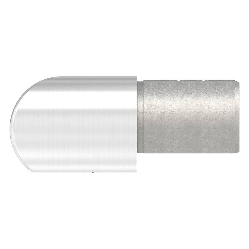 Eckbogen horizontal, für 42,4mm, V2A, Verlaufsecke
